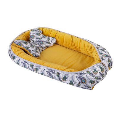 Babymatex Gnezdo Velvet rumena, 55 x 80 cm