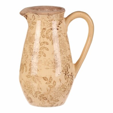 Waza ceramiczna Flores retro, dzbanek, 17 x 22 cm