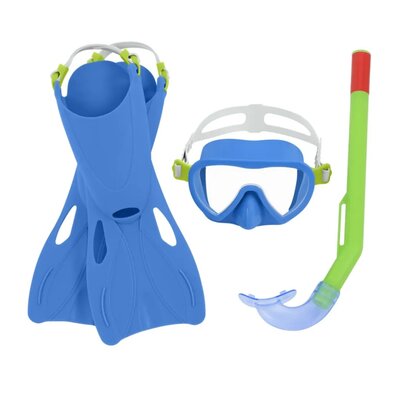 Bestway Set za potapljanje Lil Flapper – plavutke,očala, dihalka, modra
