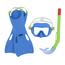 Set de snorkelling Bestway Lil Flapper - aripioare, brat, snorkel, verde-albastru