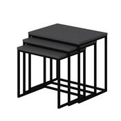 Beistelltisch Evia Anthracite, 3 Stück
