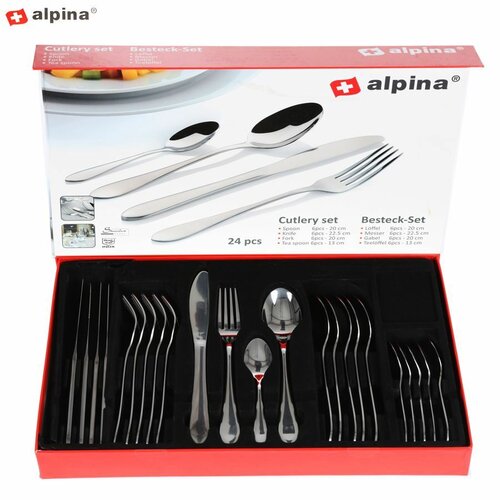 Alpina 22458 24-dielna sada nerezových príborov