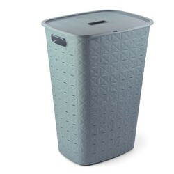 Curver wasmand Rattan - antraciet - 34x45x61,5 cm van