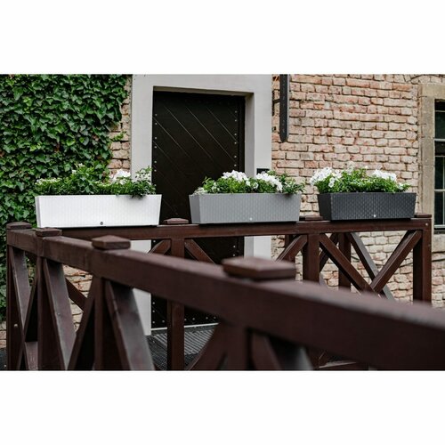 Flower Lover Selbstbewässernder Pflanzbehälter Supreme Anthrazit, 75 cm