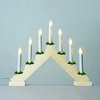 Świecznik adwentowy z żarówką ciągnioną LED Filament, naturalny