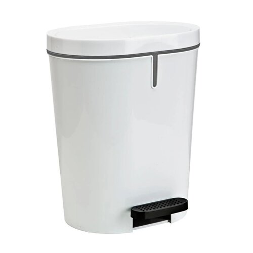 Denox Pedalno smetnjak 25 l, ovalen, bel