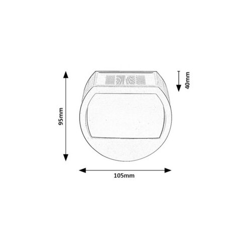 Rabalux 77004 Solarna zewnętrzna lampa ścienna Narmada