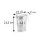 Ulcior cu pahare Tescoma myDRINK 2,5 l, portocaliu