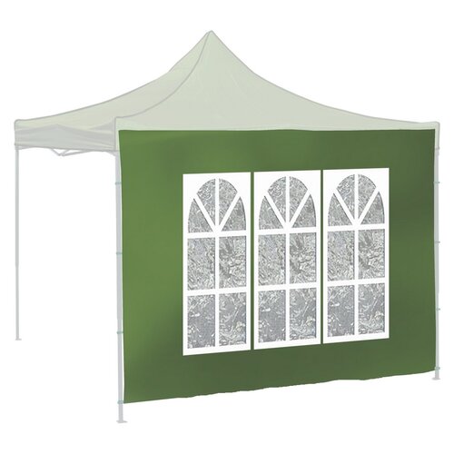 Cattara 13341 Seitenwände mit Fenstern für Partyzelt Waterproof, grün, 2 x 3 m