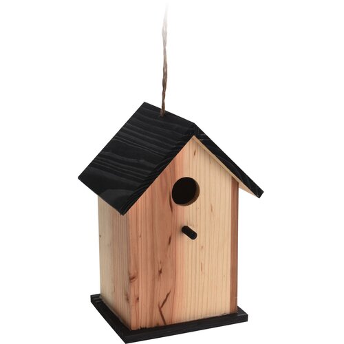 Ptičja hišica Bird house rjava, 15,5 x 13 x 22 cm