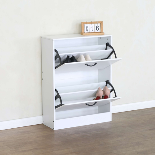 BOTNIX cipőtartó, 2 polc, fehér