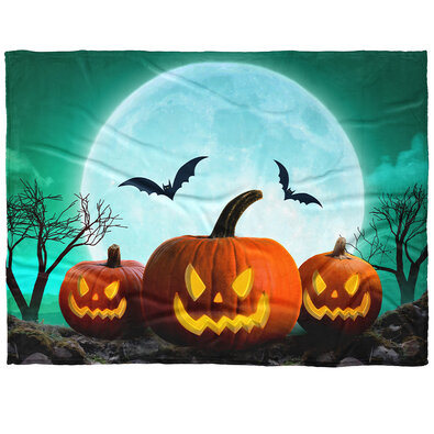 BedTex Gyerek takaró Tök Halloween, 150 x 200 cm
