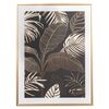Slika na platnu v okvirju Palm leaf - zlati tisk,45 x 60 x 2,5 cm
