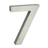 Aluminijska hišna številka 7, 3D brušena površinapovršina
