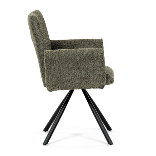 Set de scaune de sufragerie cu mecanism deîntoarcere DCH-W1117 GRN2, 2 buc.