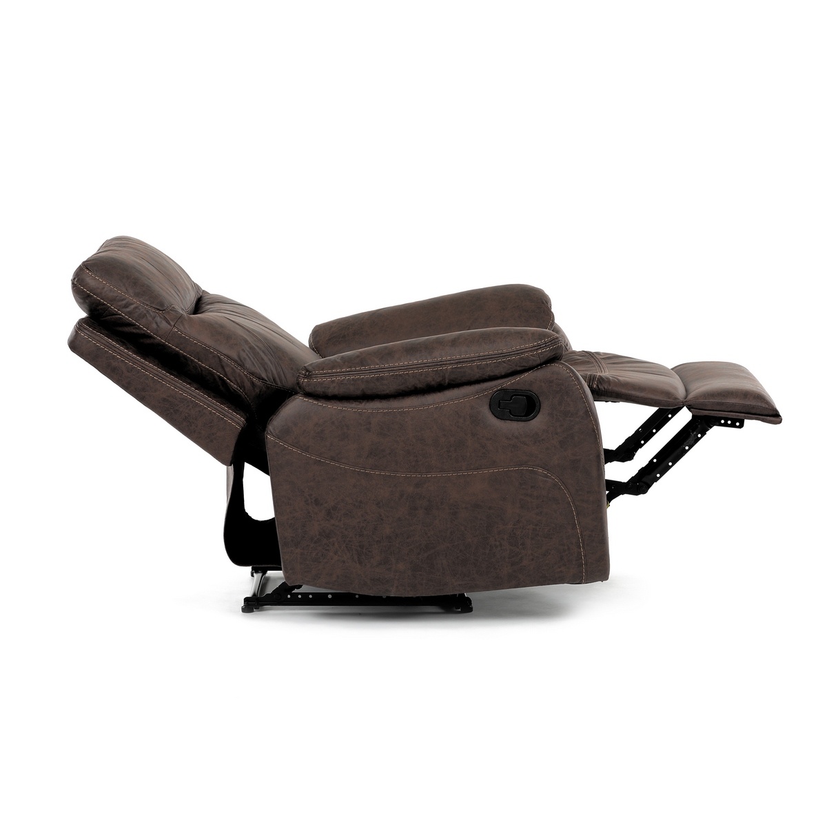Polohovacie kreslo 4092 BR3, vintage, hnedá