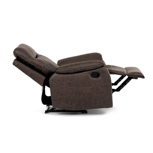 Fotel rozkładany 4092 BR3, vintage, brązowy