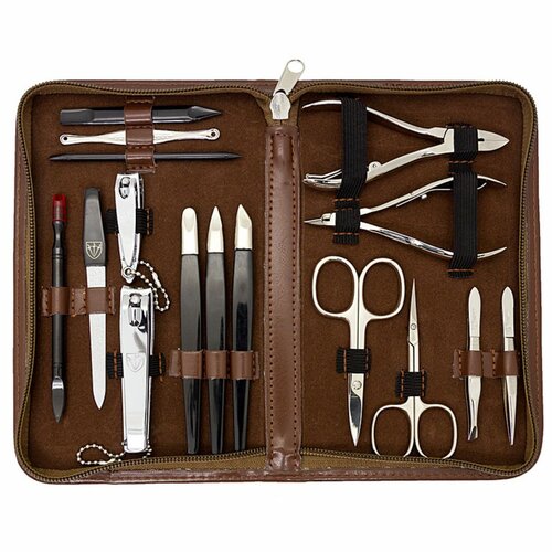 Kellermann 9205 set za manikuro in pedikuro, rjava