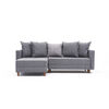 Narożna sofa rozkładana Aydam Left Grey