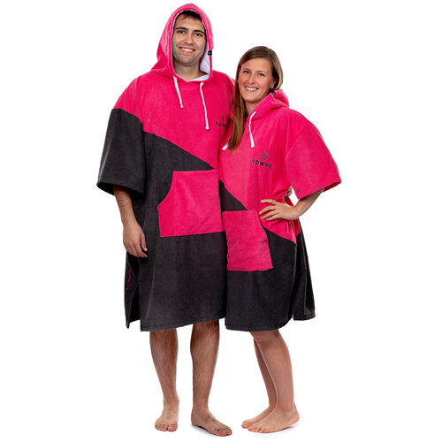 Towee Surf Poncho Double Rosa, 70 x 100 cm