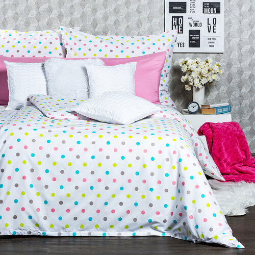 Lenjerie de pat 4Home Dots, din bumbac, 140 x 200 cm, 70 x 90 cm