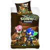 Kinderbettwäsche Hedgehog Sonic und Amy Rose, 140 x 200 cm, 70 x 90 cm