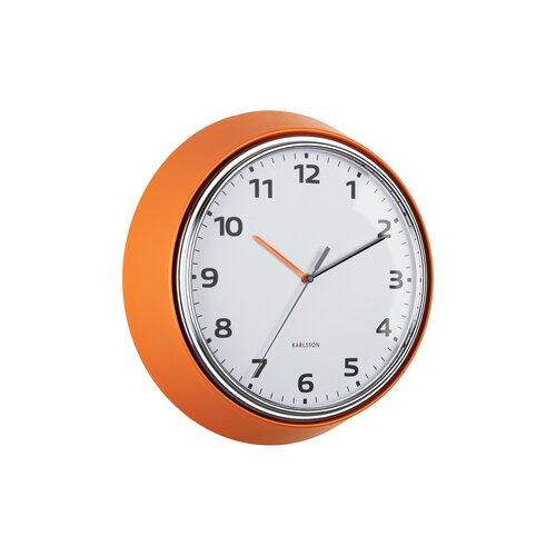 Karlsson 6006OR design falióra narancssárga,átmérő 34 cm
