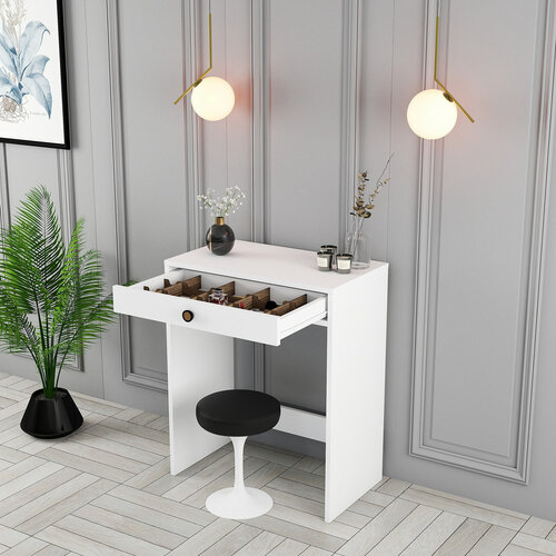 Lisbon White Cosmetic Table