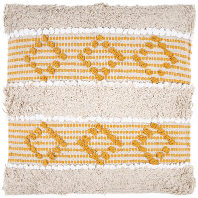 Dekorativni bombažni vzglavnik oranžni vzorec, 45x 45 cm