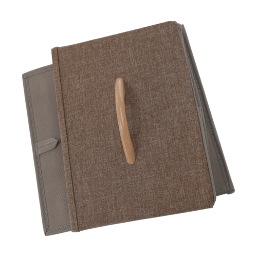 Komoda s látkovými šuplíky HAZEL TYP 1, hnědá