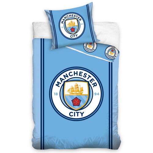 Bavlněné povlečení Manchester City, 140 x 200 cm, 70 x 80 cm
