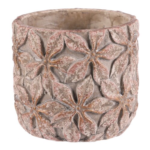 Betonový obal na květináč Flower M, 15 x 13 cm