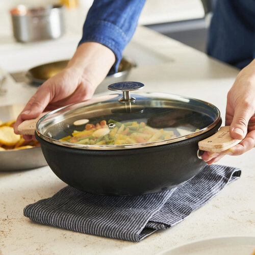 De Buyer 3660.02 LOQY abnehmbares Griffpaar, Holz