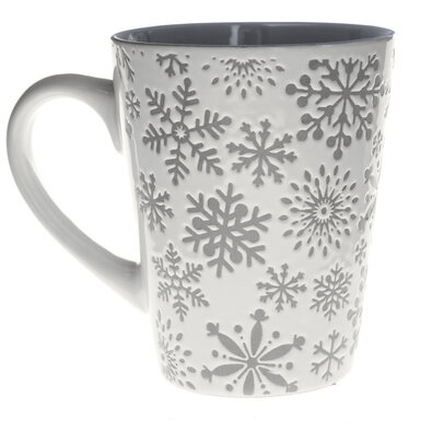 Keramični lonček Vločky 320 ml, siv