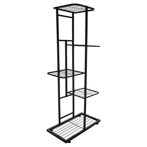 Bamir 1 virágállvány, sötétszürke, 43 x 22 x 98 cm