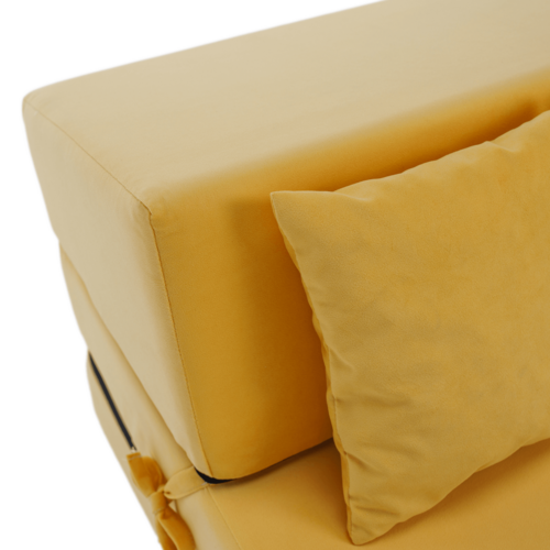 Skladacie kreslo/matrace PELOS, žltá