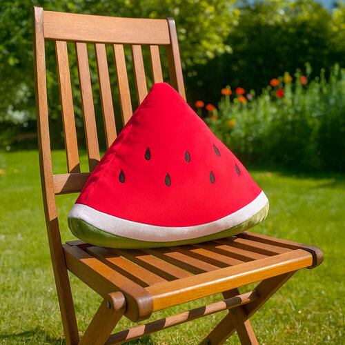 Kissen Squish Melonenpizza, 45 x 30 x 15 cm