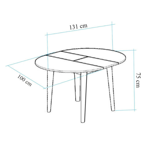 Masă de luat masa Vina Atlantic Pine