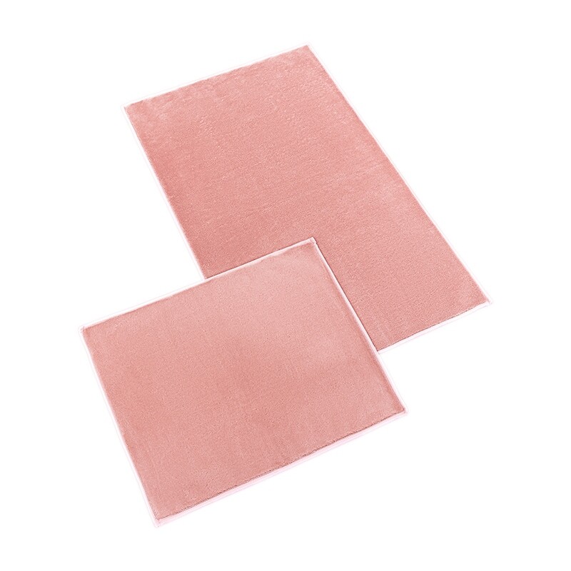 Bellatex Sada Koupelnových předložka bez výkroje BANYGOLD růžová, 60 x 100, 60 x 50 cm