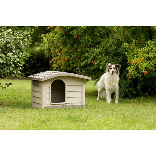 Doghouse Bungalow bej, 89 x 75 x 62 cm