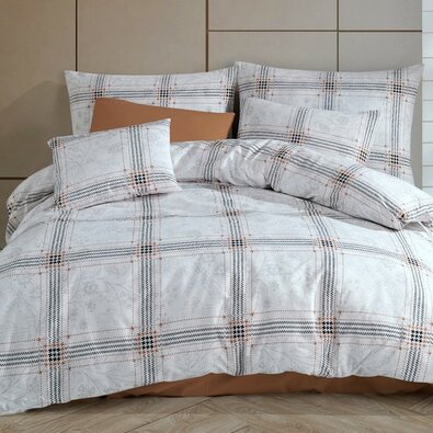 BedTex Quatre pamut ágyneműhuzat fehér, 140 x 200 cm, 70 x 90 cm