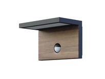 Panlux Záhradné LED nástenné svietidlo so senzorom Natura N S, antracit, 12 W Panlux Záhradné LED nástenné svietidlo so senzorom Natura N S, antracit, 12 W