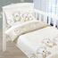 Bellatex Baumwollbettwäsche für Kinderbetten Agata Bär Beige, 90 x 135 cm, 45 x 60 cm