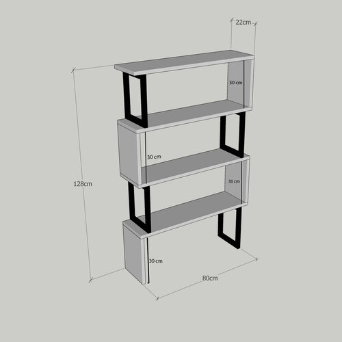 Biblioteczka Ceylan Walnut