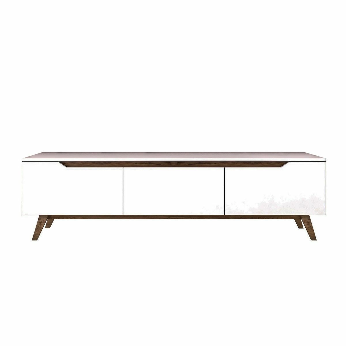 Televízny stolík Dita White and Walnut