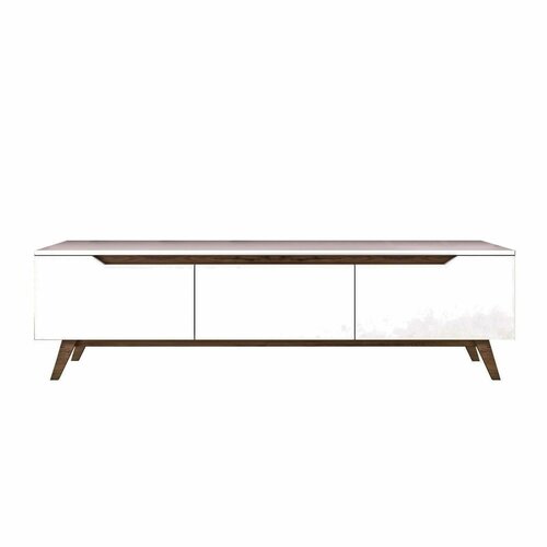 Stolik pod telewizor Dita White and Walnut