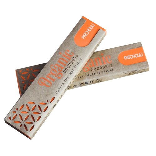 Bețișoare parfumate Organic Goodness Masala 12 pcs, Patchouli