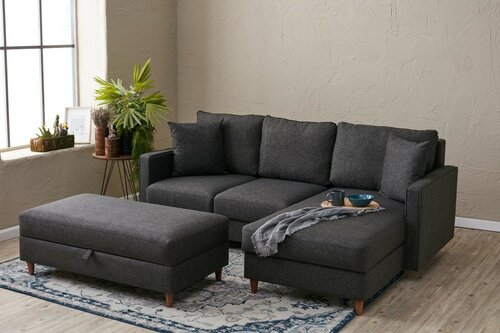 Ecksofa Eva Right Anthracite