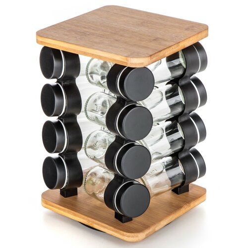 Banquet Set of spice jars CULINARIA Black, 16 pcs