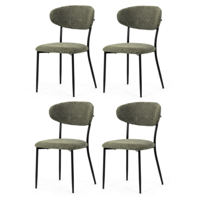 Set de scaune de sufragerie CT-W1021 GRN2, 4 buc